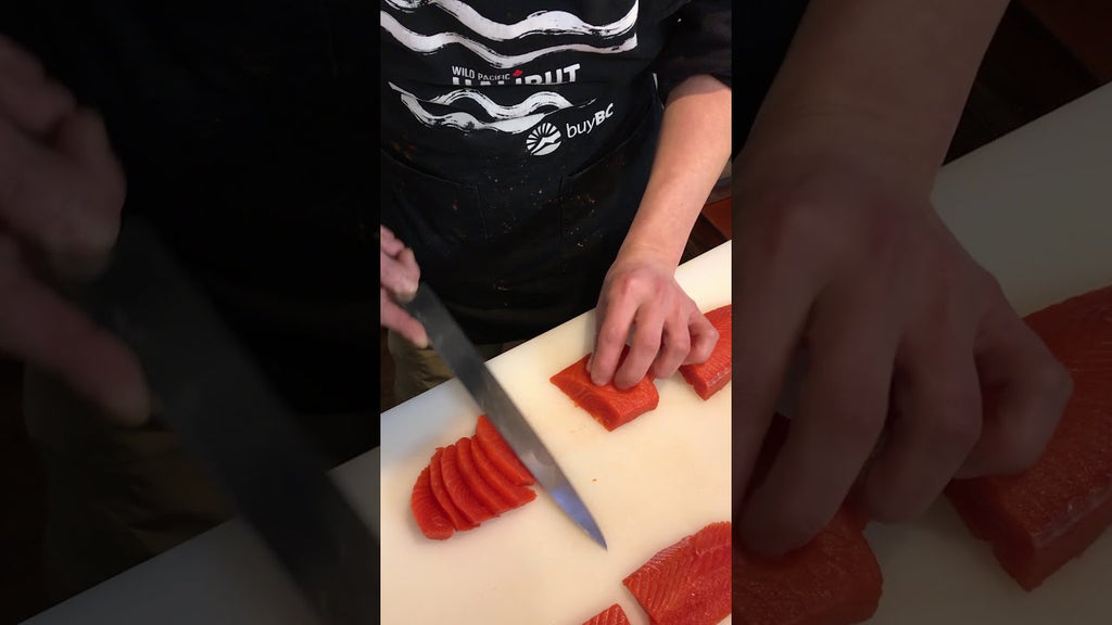 How to Slice Organic Ocean Sockeye for Sashimi