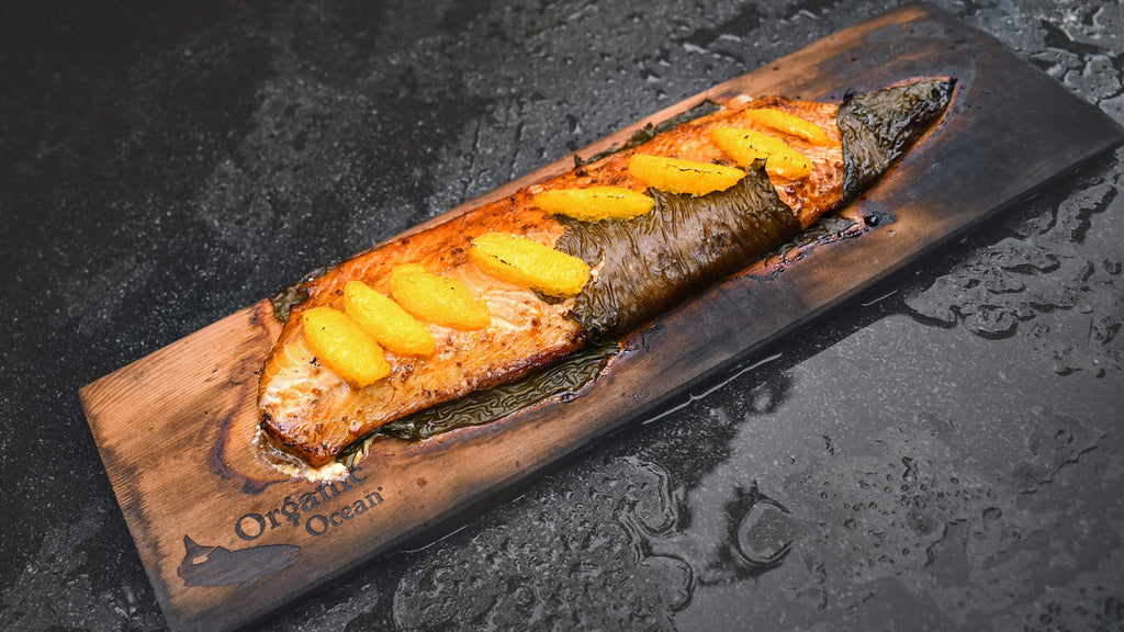 Soy and Honey Glazed Cedar Planked Sablefish