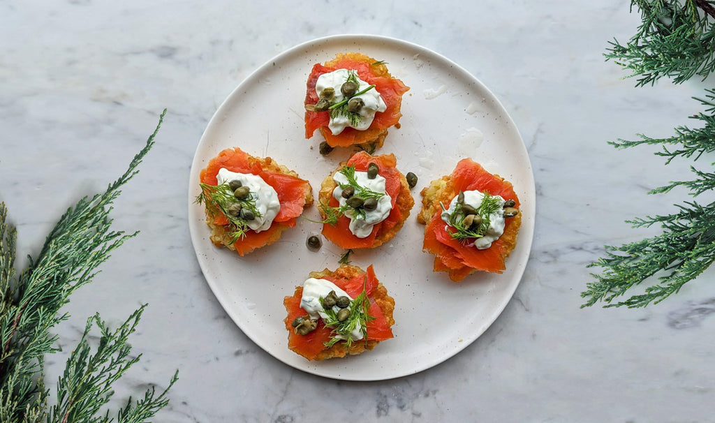 Latkes With Smoked Salmon