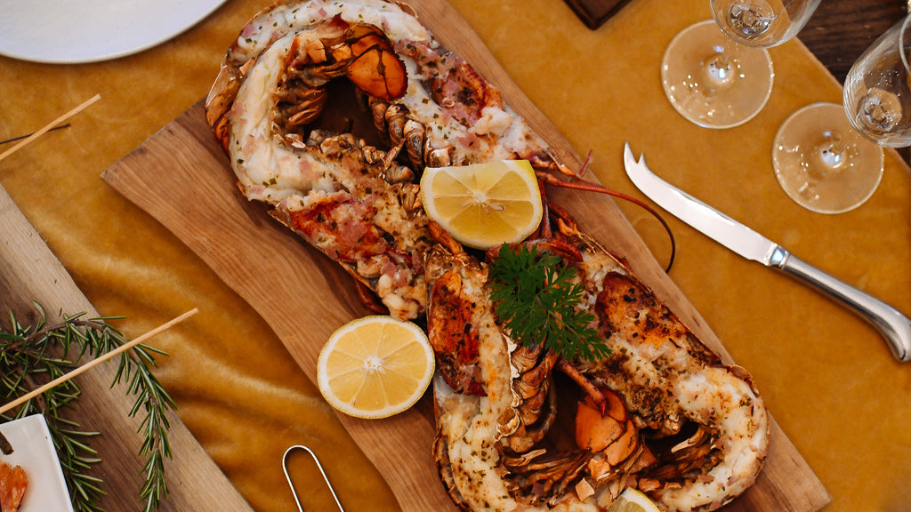 Broiled Half Lobster with Compound Butter