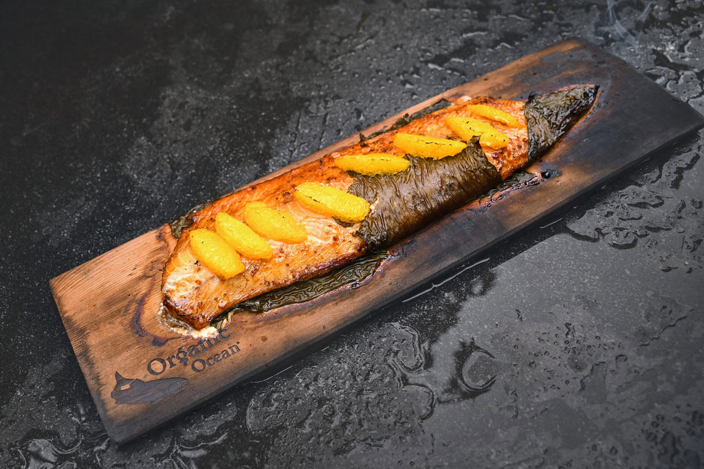 Soy and Honey Glazed Cedar Planked Sablefish