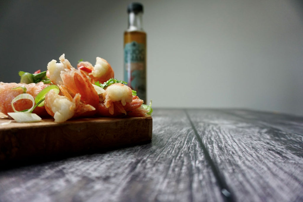 Pan Seared Spot Prawns with Nuoc Cham