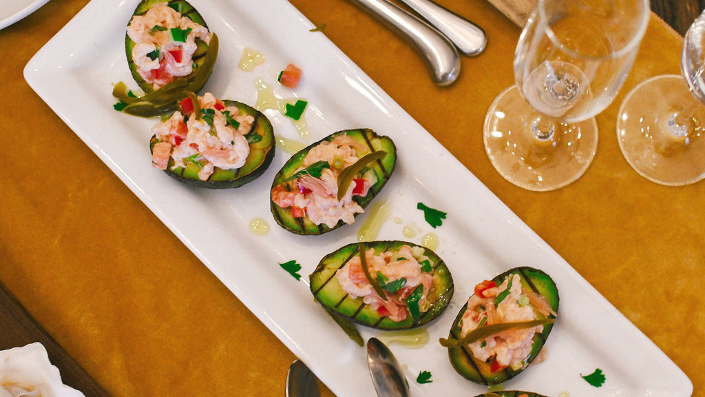 Grilled Avocados With Wild Ocean Shrimp